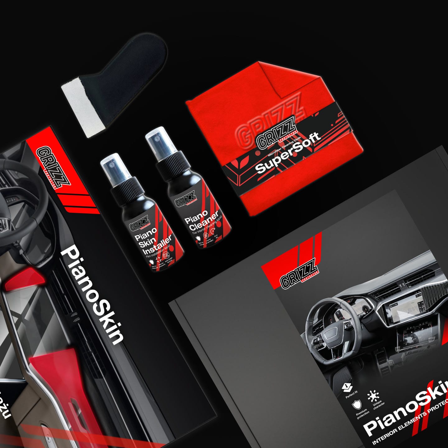 A comprehensive set for assembly film protection