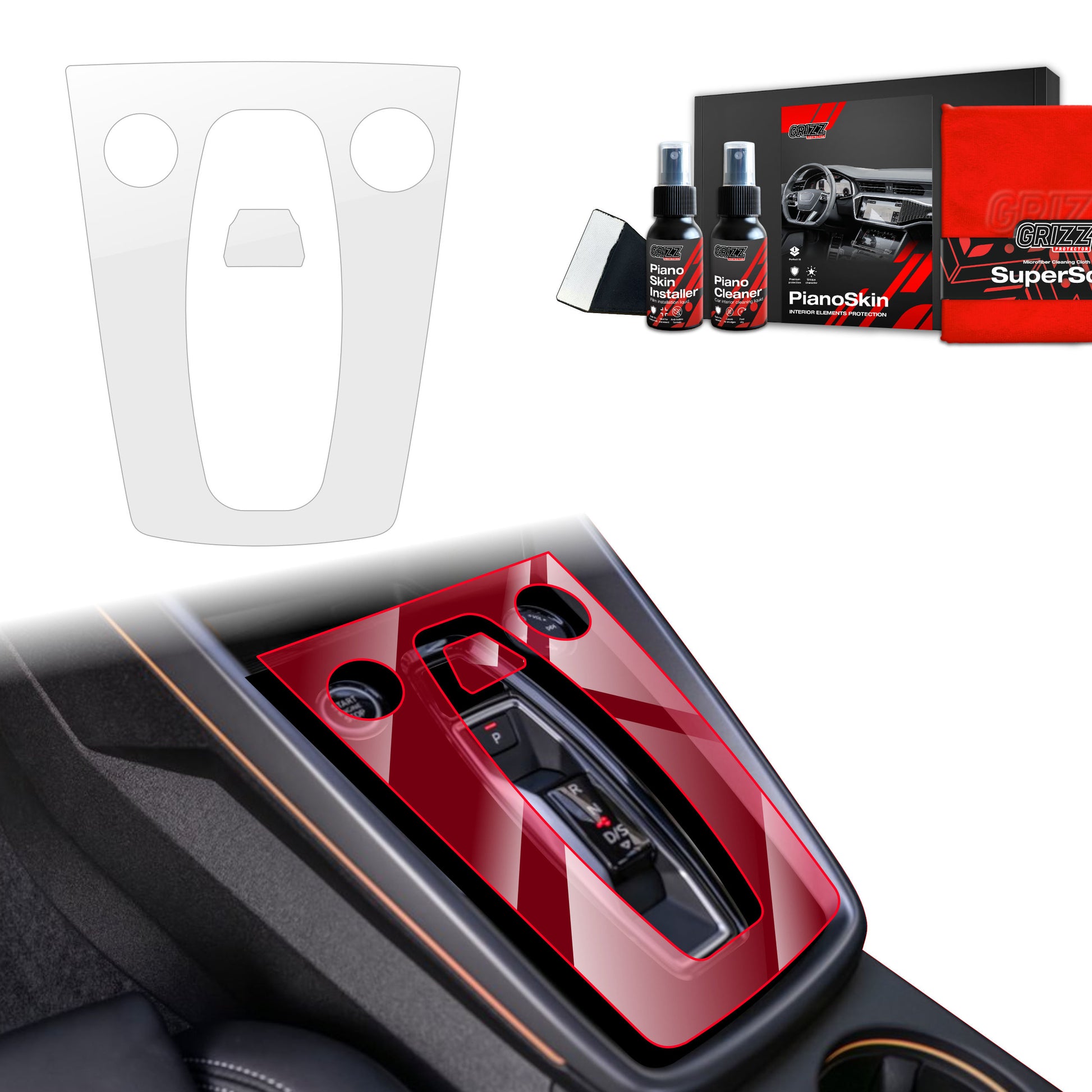 Scratch-resistant film for automotive interior elements