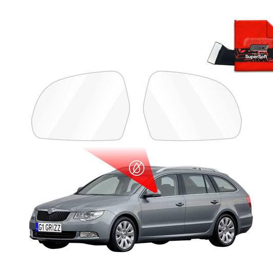Rain protection film for exterior mirrors