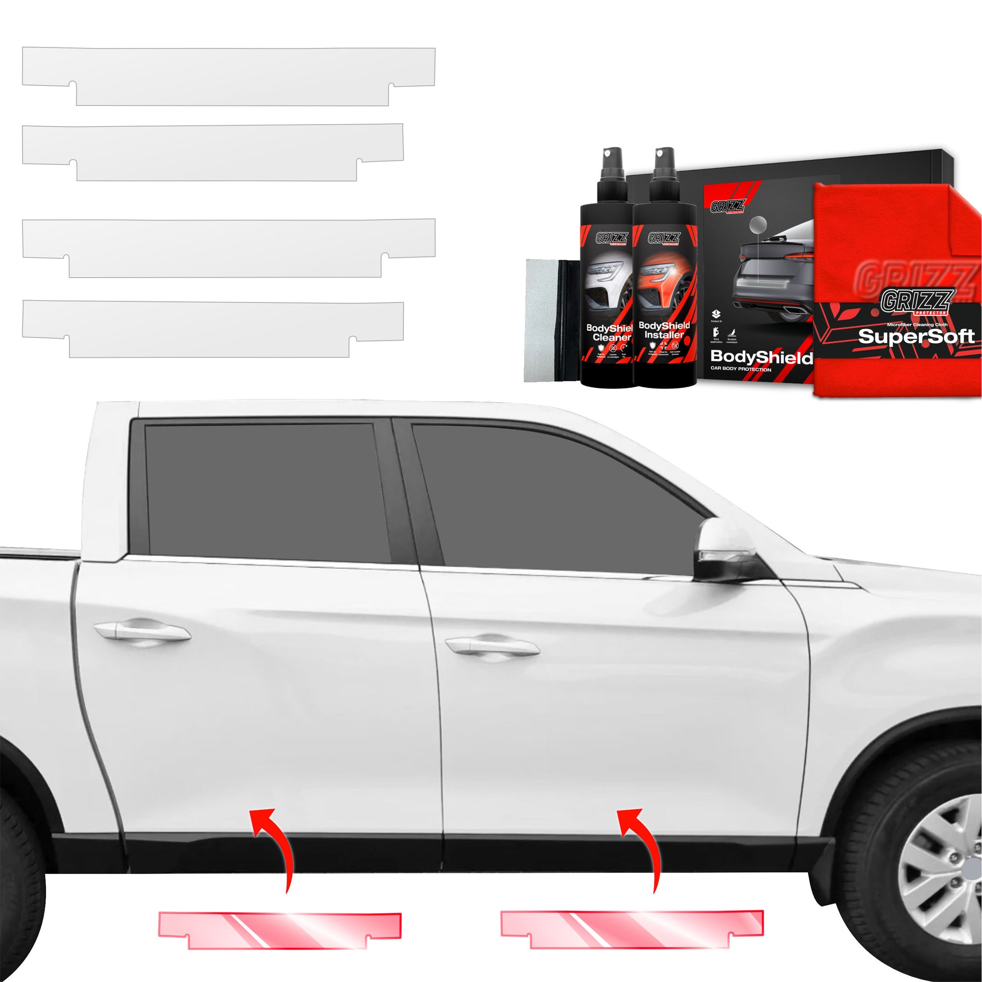 Protective film for exterior car parts – shields against scratches, chips, and scuffs