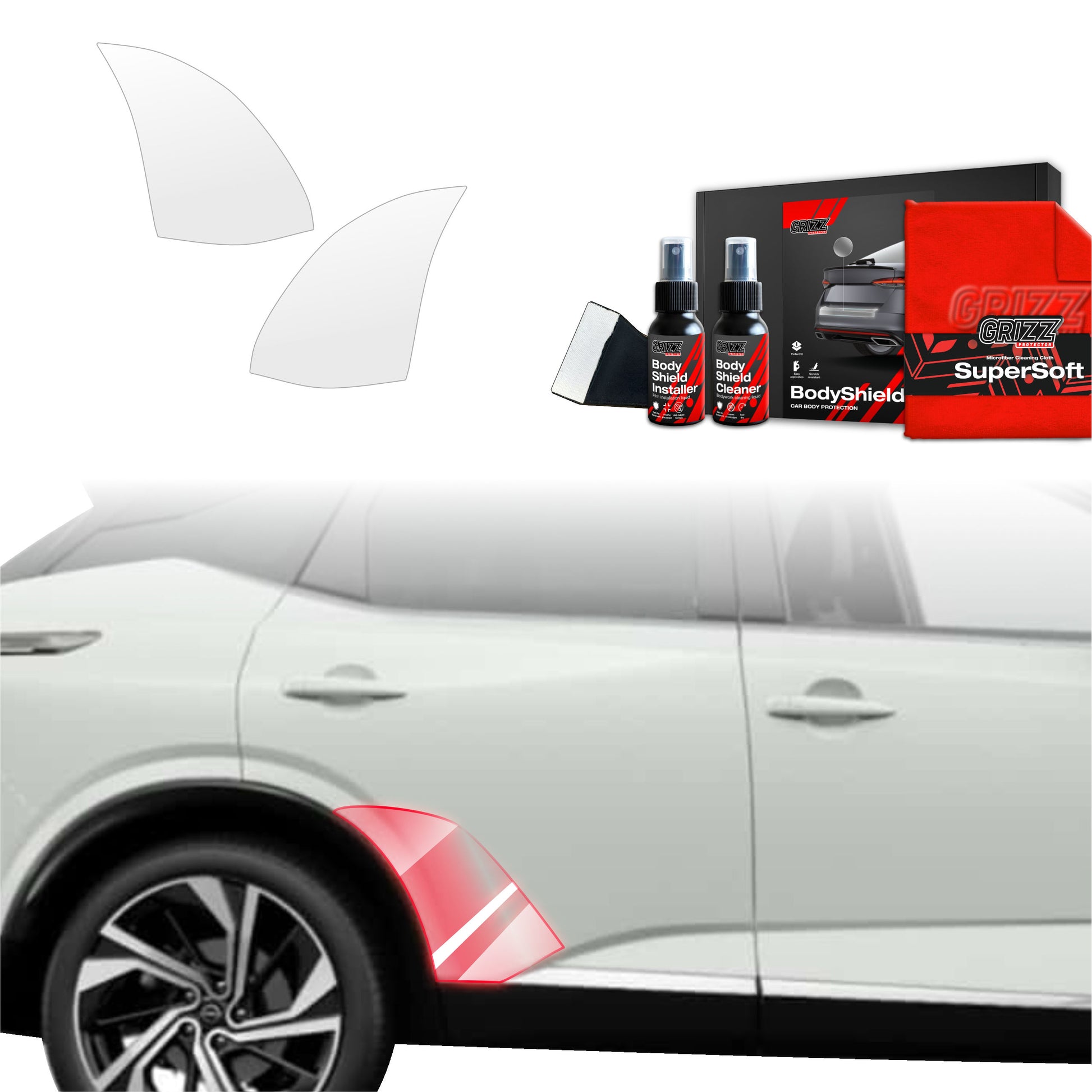 Protective film for exterior car parts – shields against scratches, chips, and scuffs