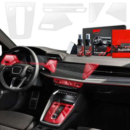 Scratch-resistant film for automotive interior elements