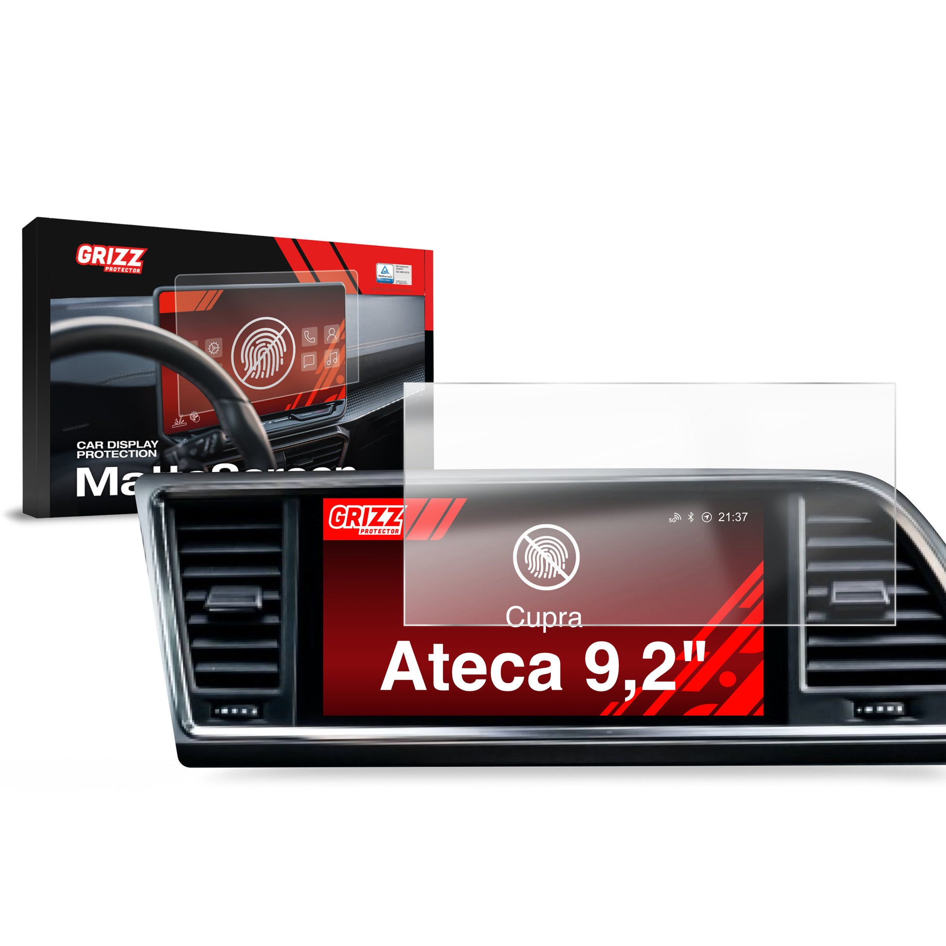 Anti-fingerprint screen protector for car touchscreen