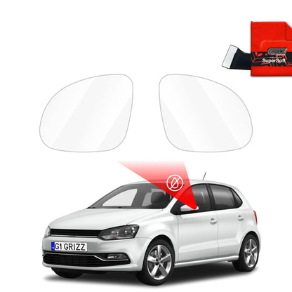 Rain protection film for exterior mirrors
