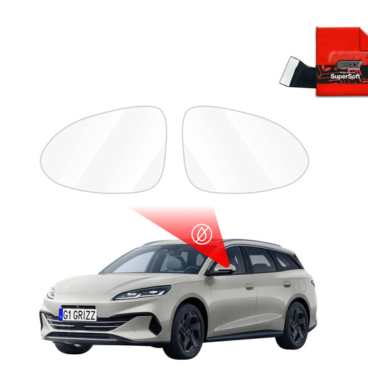 Rain protection film for exterior mirrors
