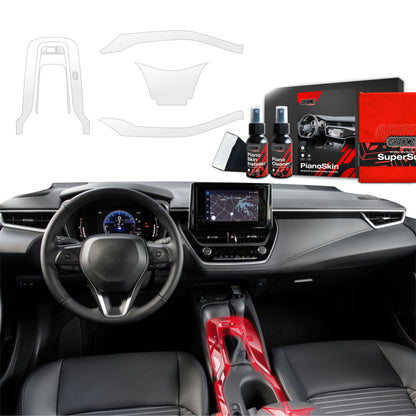 Scratch-resistant film for automotive interior elements