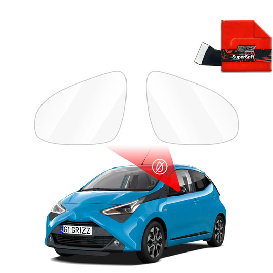 Rain protection film for exterior mirrors