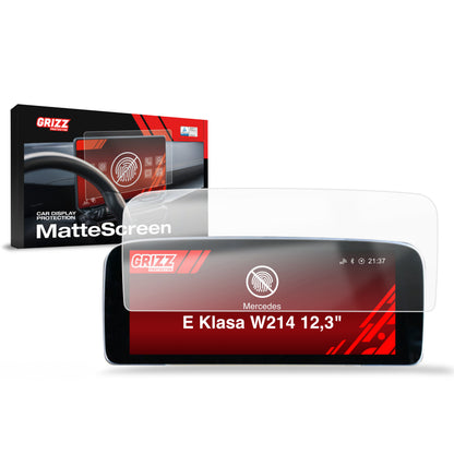 Displayschutzfolie für Mercedes E Klasse W214 Widescreen Virtual Cockpit (2023-2026) Anti-Fingerprint, Matt