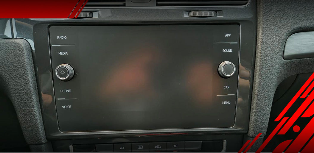 Displayschutzfolie für Volkswagen VW Golf 7 Discover Media (2017-2020) Anti-Fingerprint, Matt