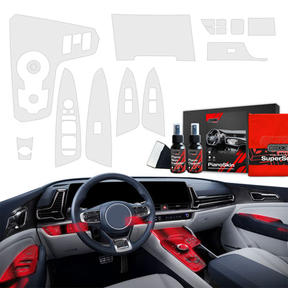 Scratch-resistant film for automotive interior elements