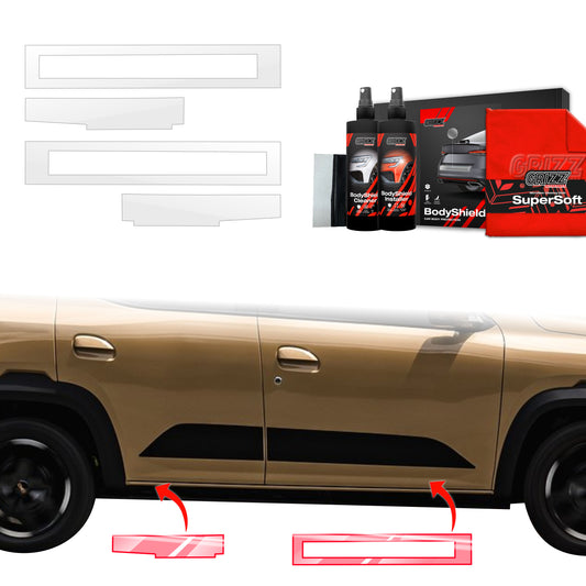 Protective film for exterior car parts – shields against scratches, chips, and scuffs