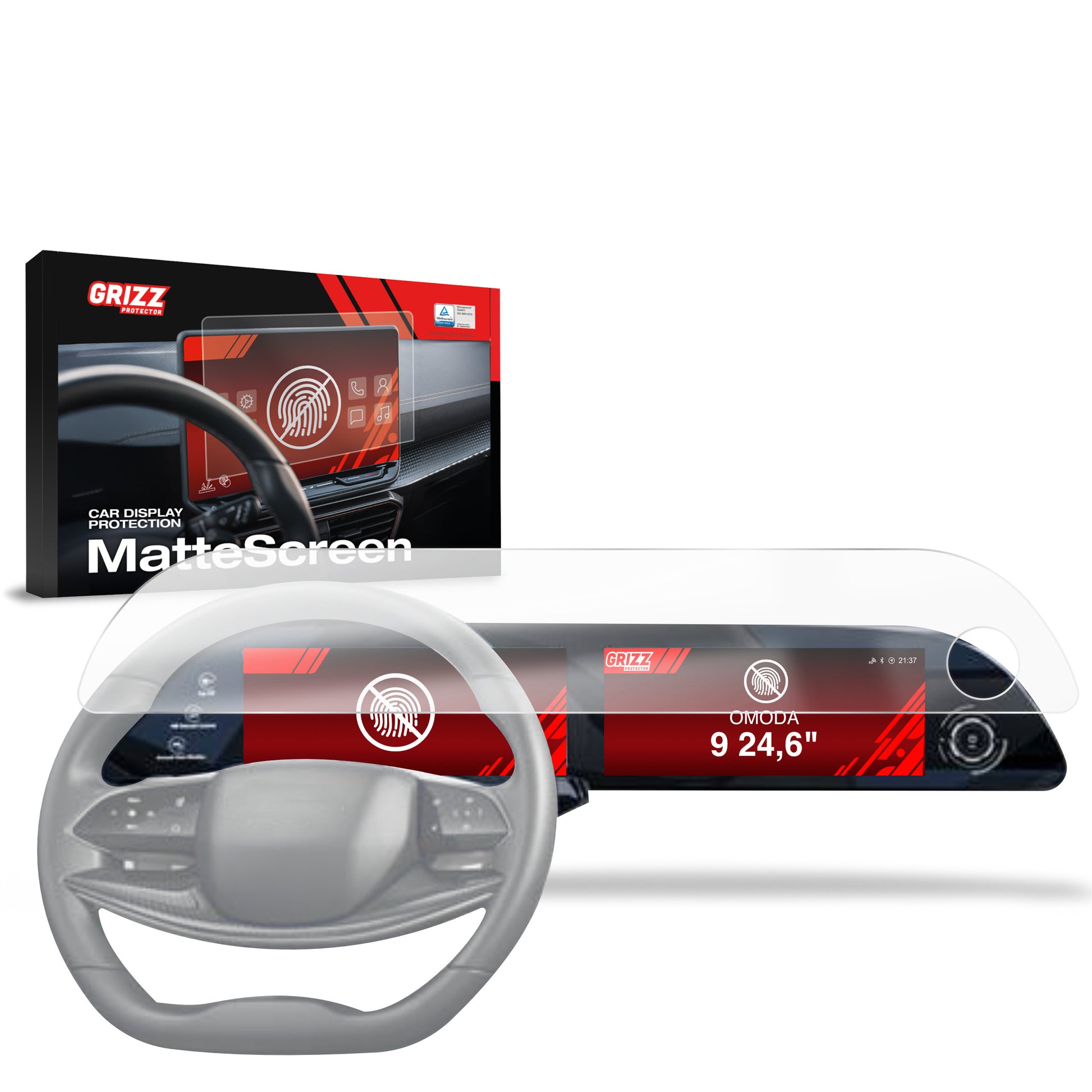 Scratch-resistant film for automotive interior elements