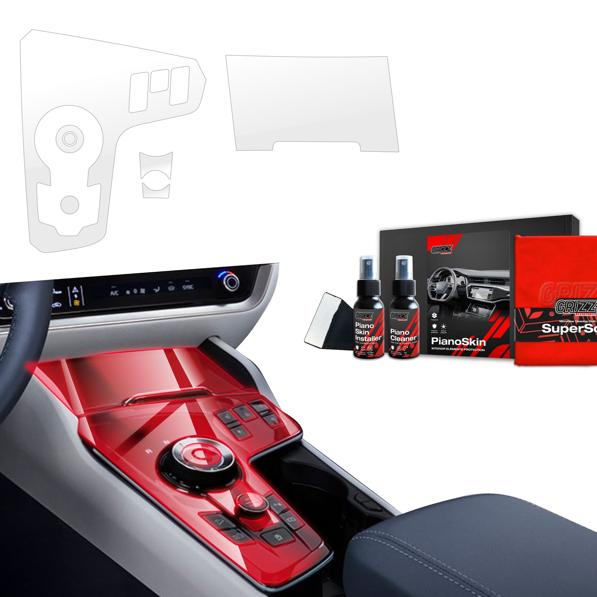 Scratch-resistant film for automotive interior elements