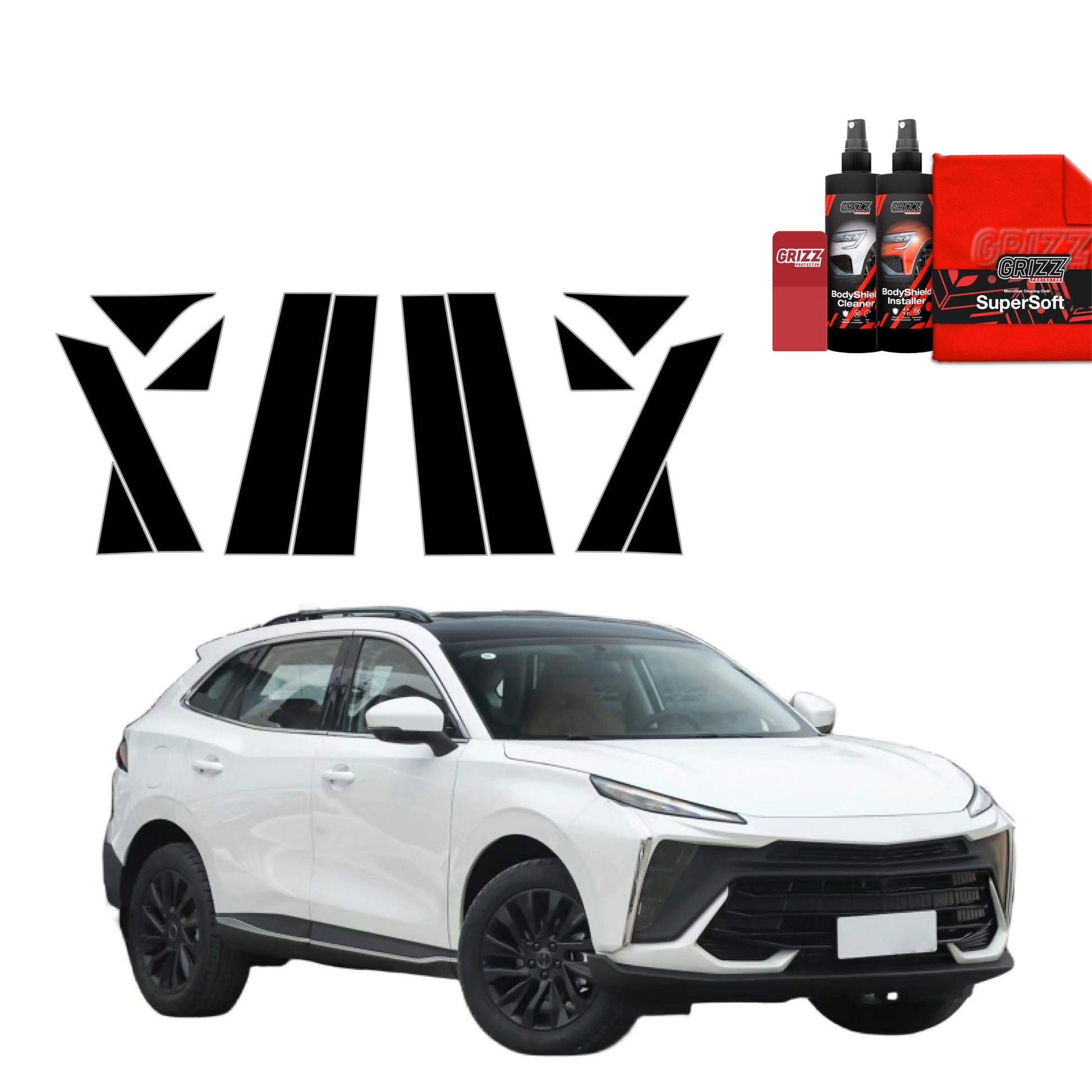 Protective film for exterior car parts – shields against scratches, chips, and scuffs