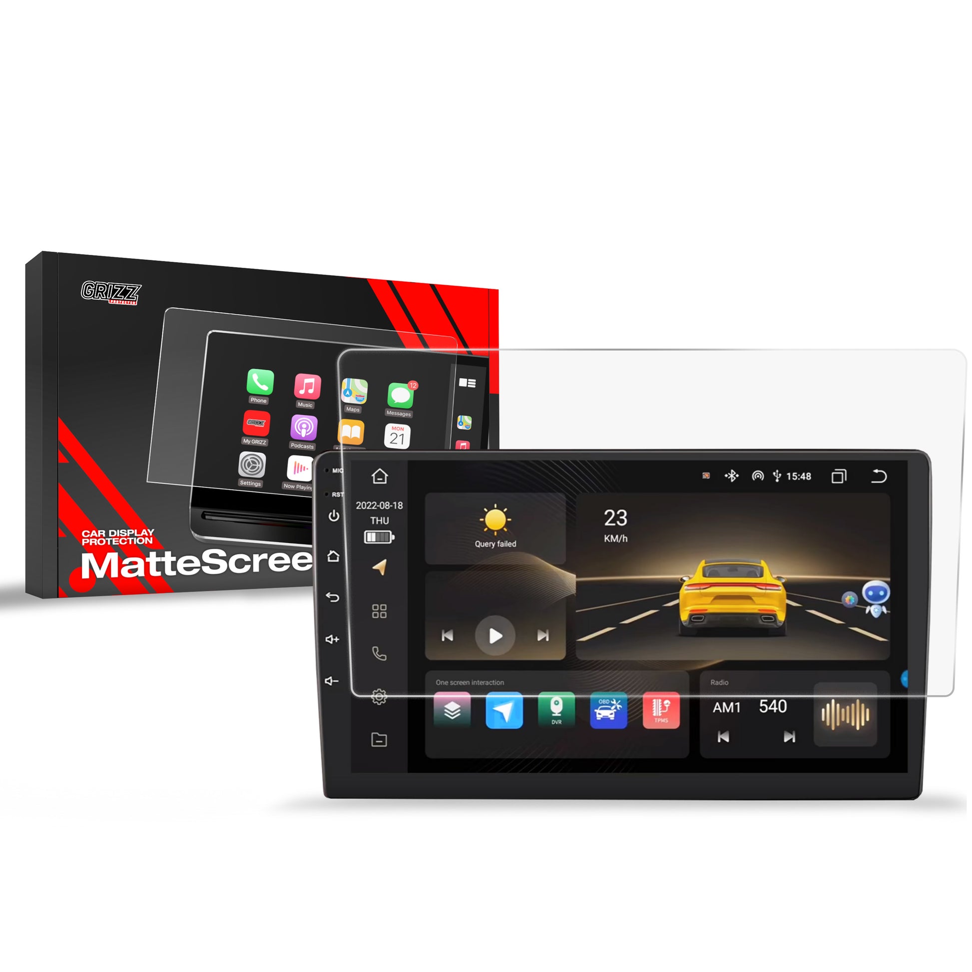 Anti-fingerprint screen protector for car touchscreen