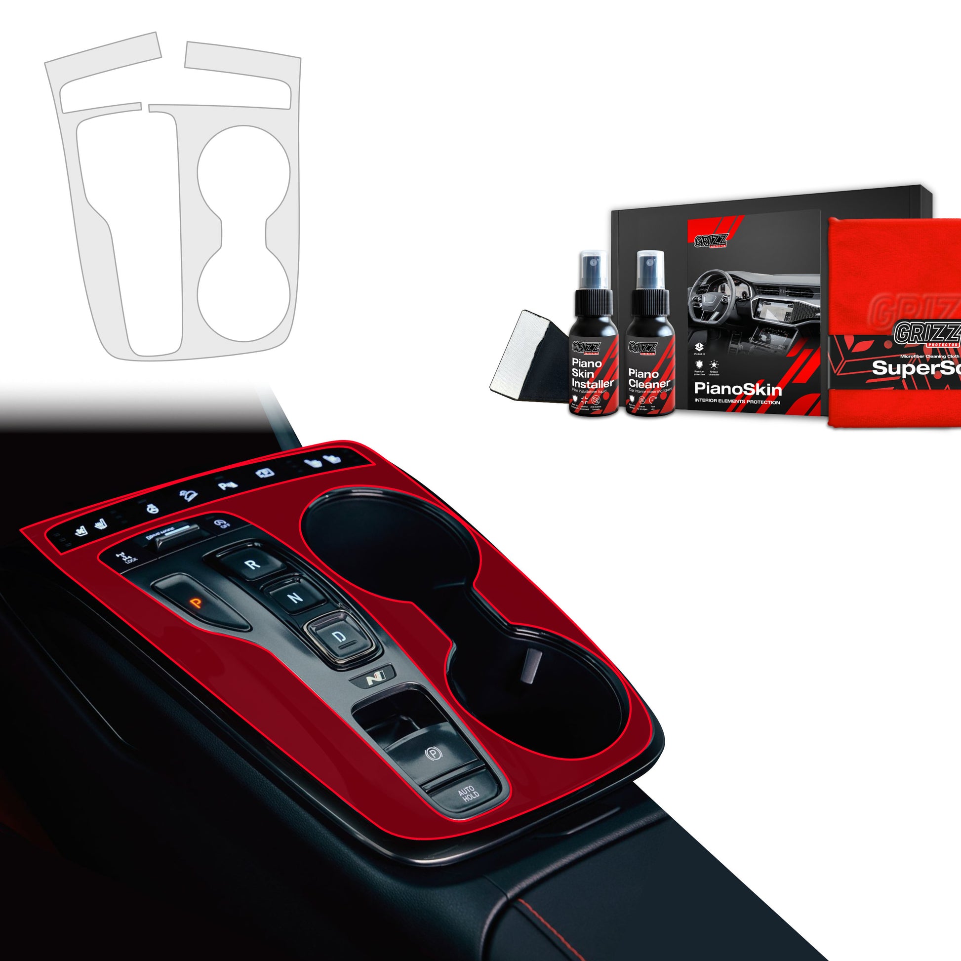 Scratch-resistant film for automotive interior elements