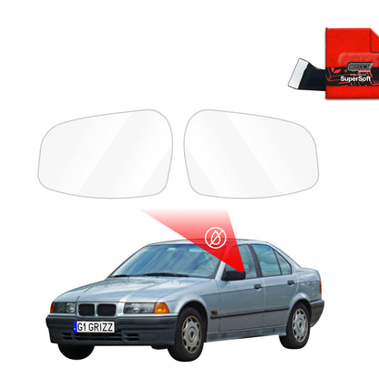 Rain protection film for exterior mirrors