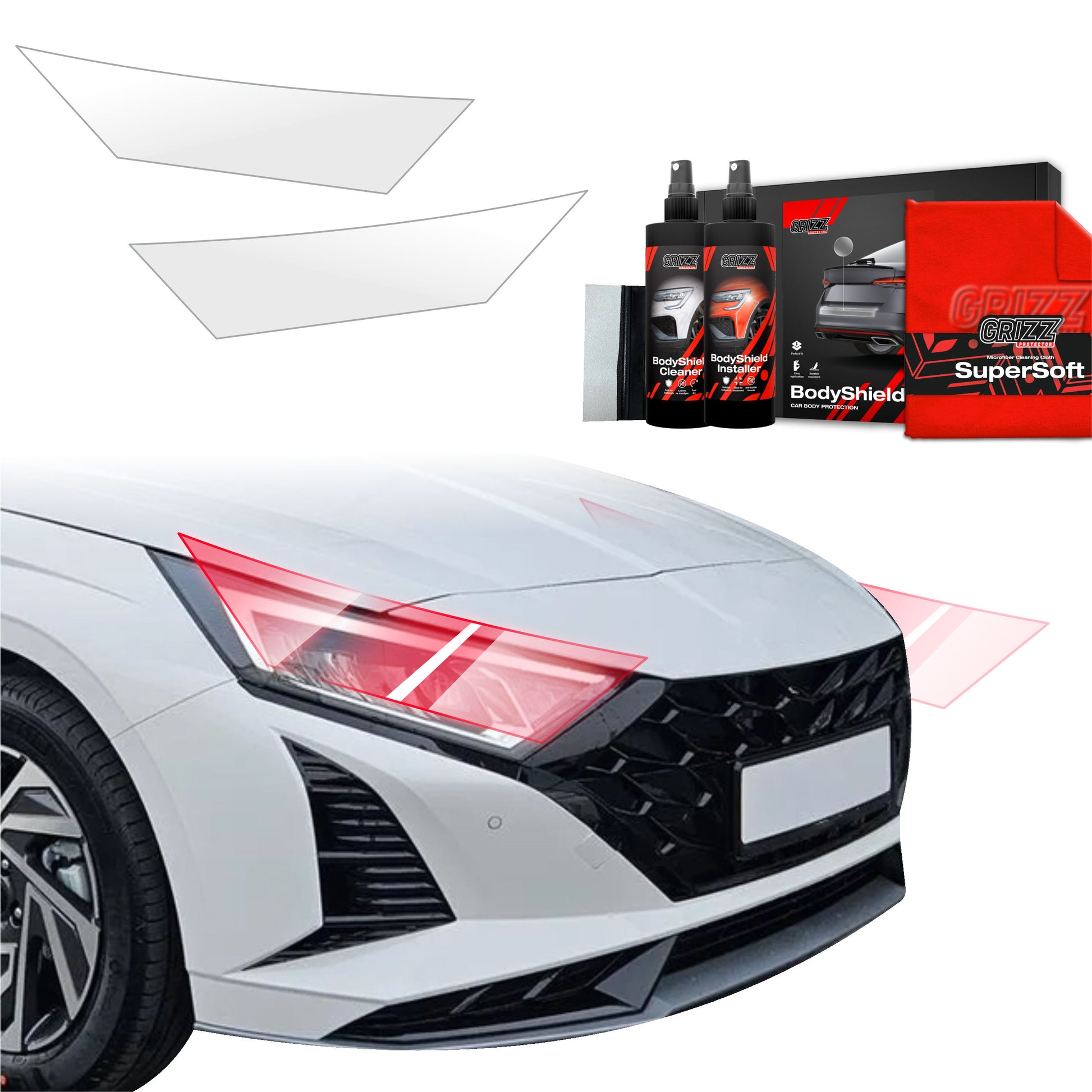Protective film for exterior car parts – shields against scratches, chips, and scuffs
