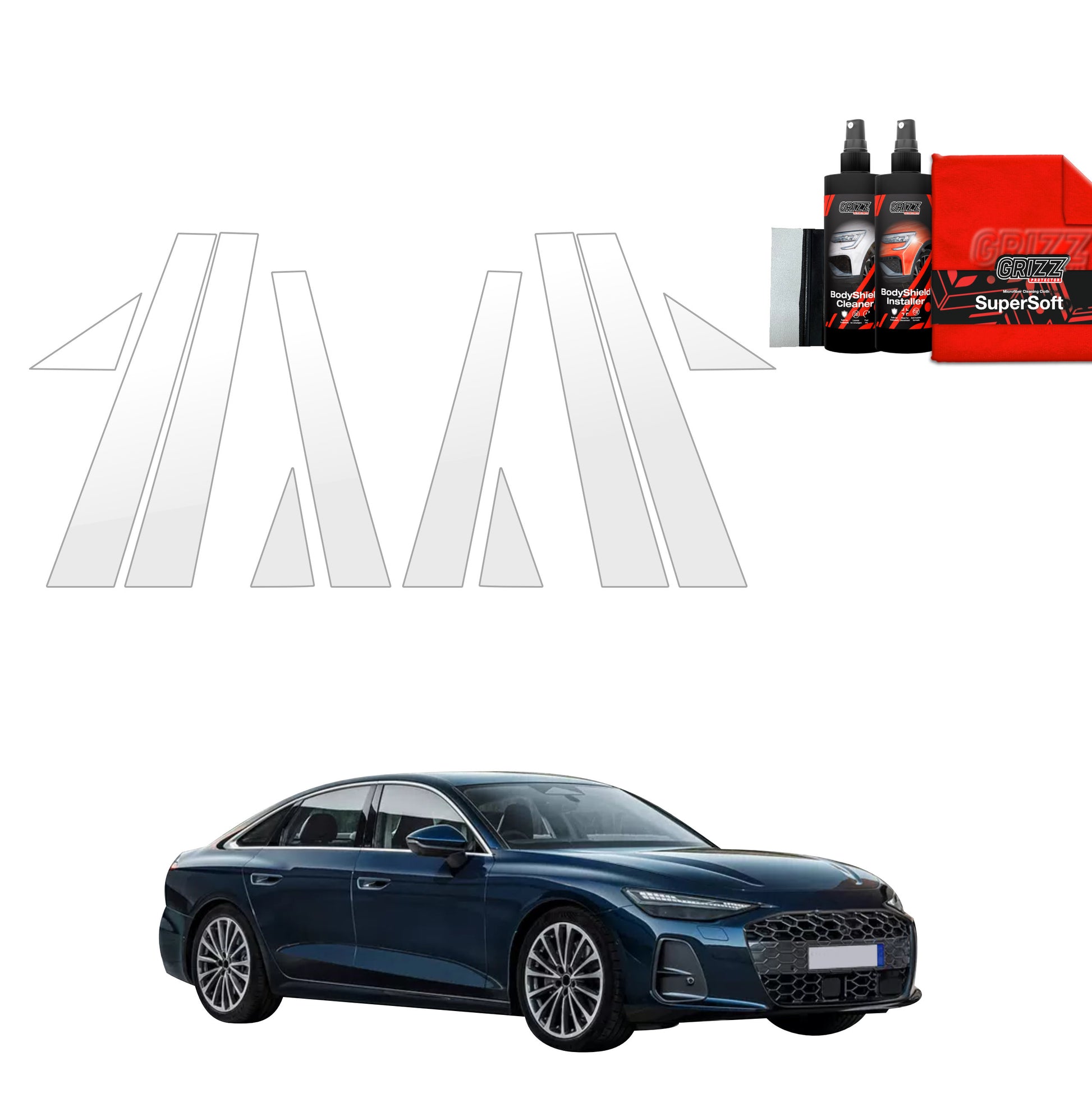 Protective film for exterior car parts – shields against scratches, chips, and scuffs