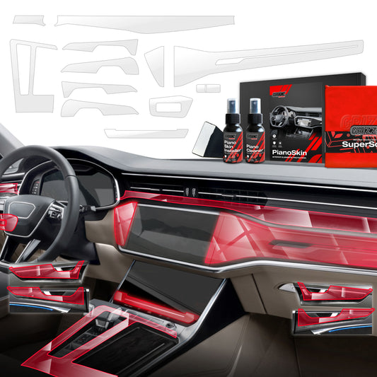 Scratch-resistant film for automotive interior elements