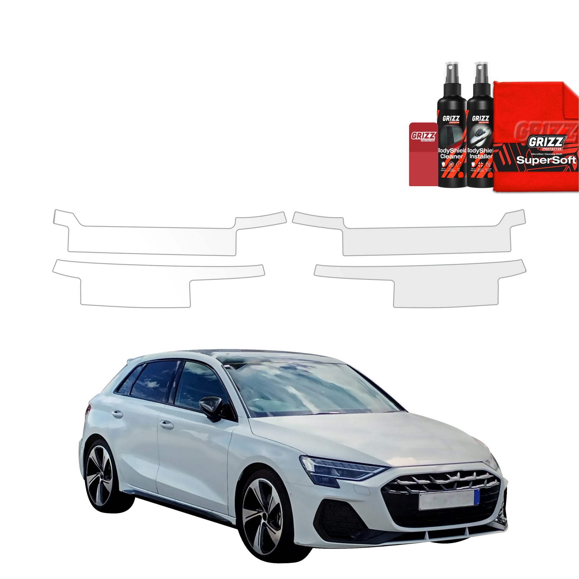 Protective film for exterior car parts – shields against scratches, chips, and scuffs