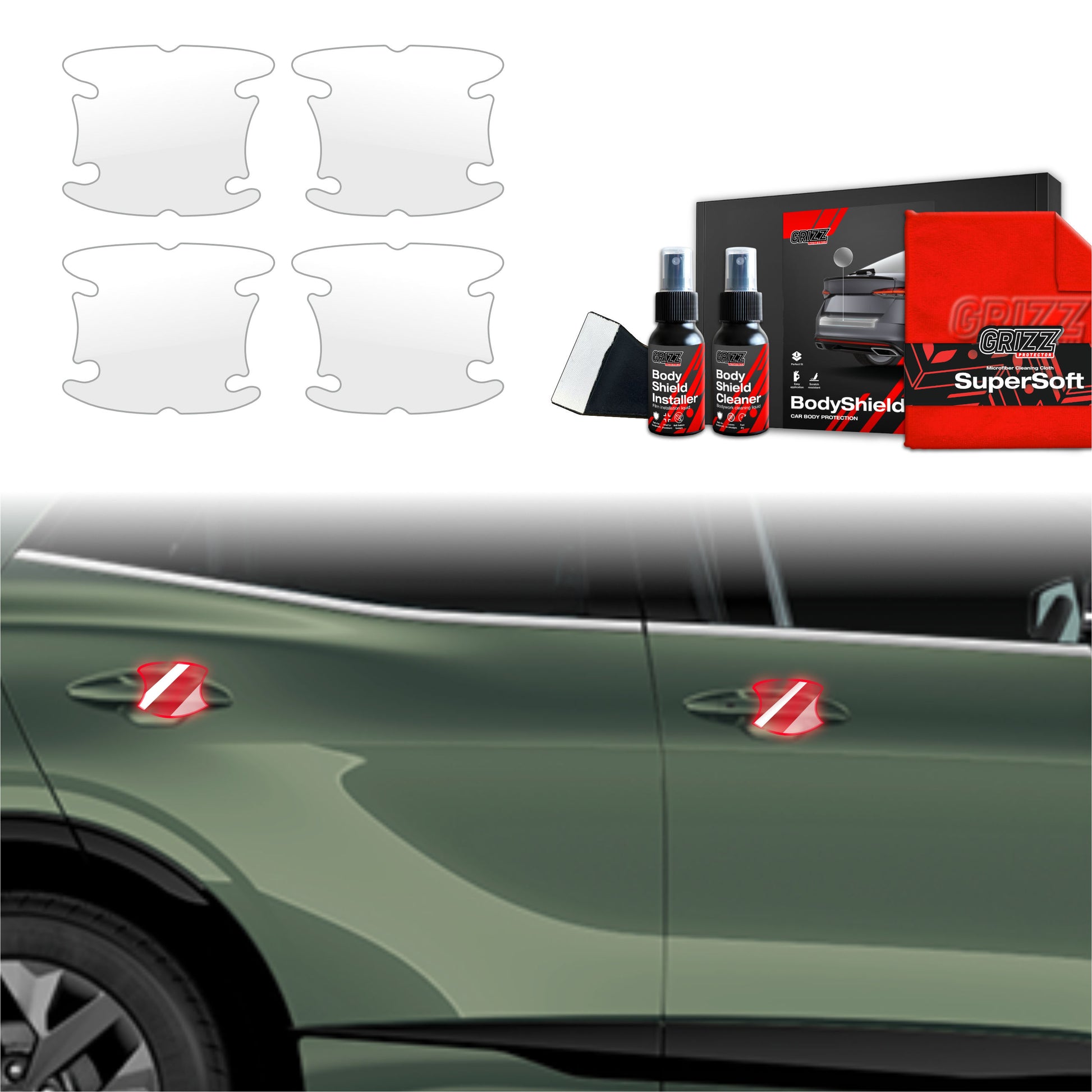 Protective film for exterior car parts – shields against scratches, chips, and scuffs