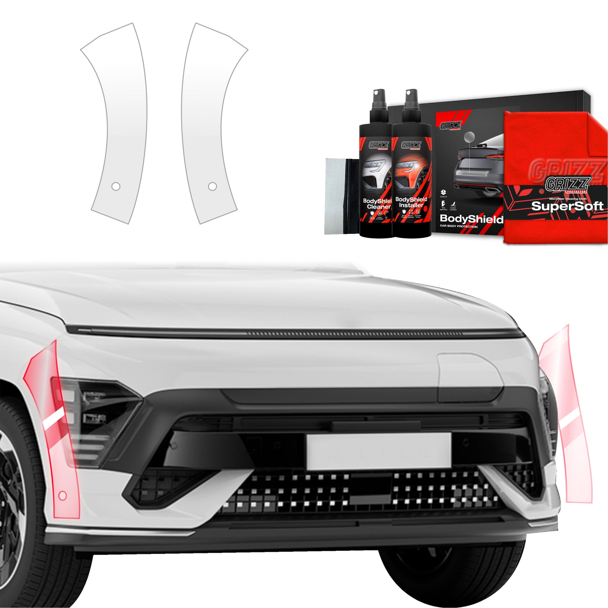 Protective film for exterior car parts – shields against scratches, chips, and scuffs