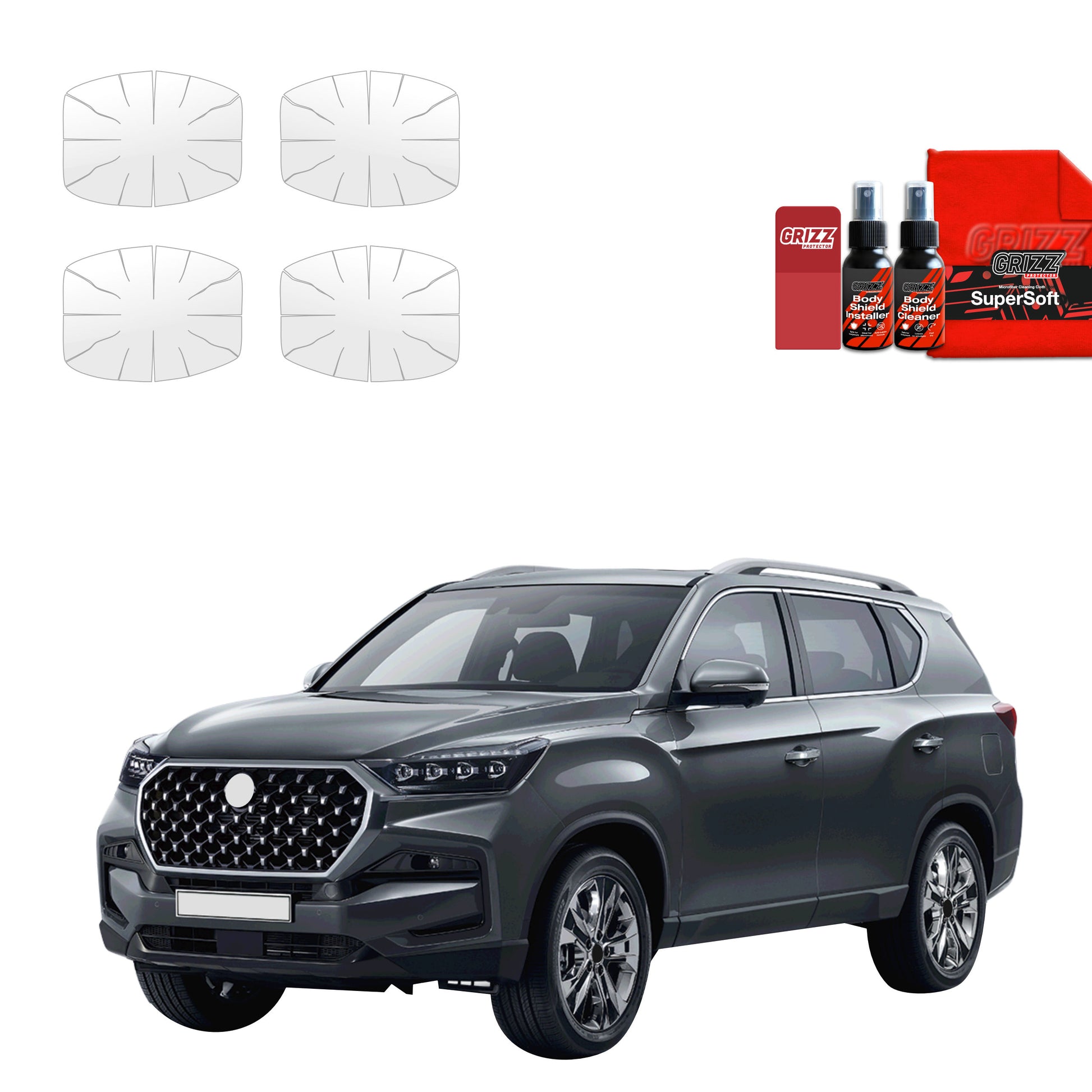 Protective film for exterior car parts – shields against scratches, chips, and scuffs