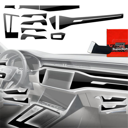 Scratch-resistant film for automotive interior elements