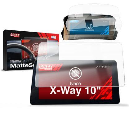 2in1 Displayschutzfolie für IVECO X-Way 10" (2024-2026) Anti-Fingerprint, Matt