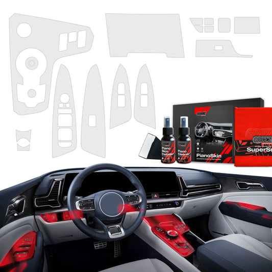 Scratch-resistant film for automotive interior elements