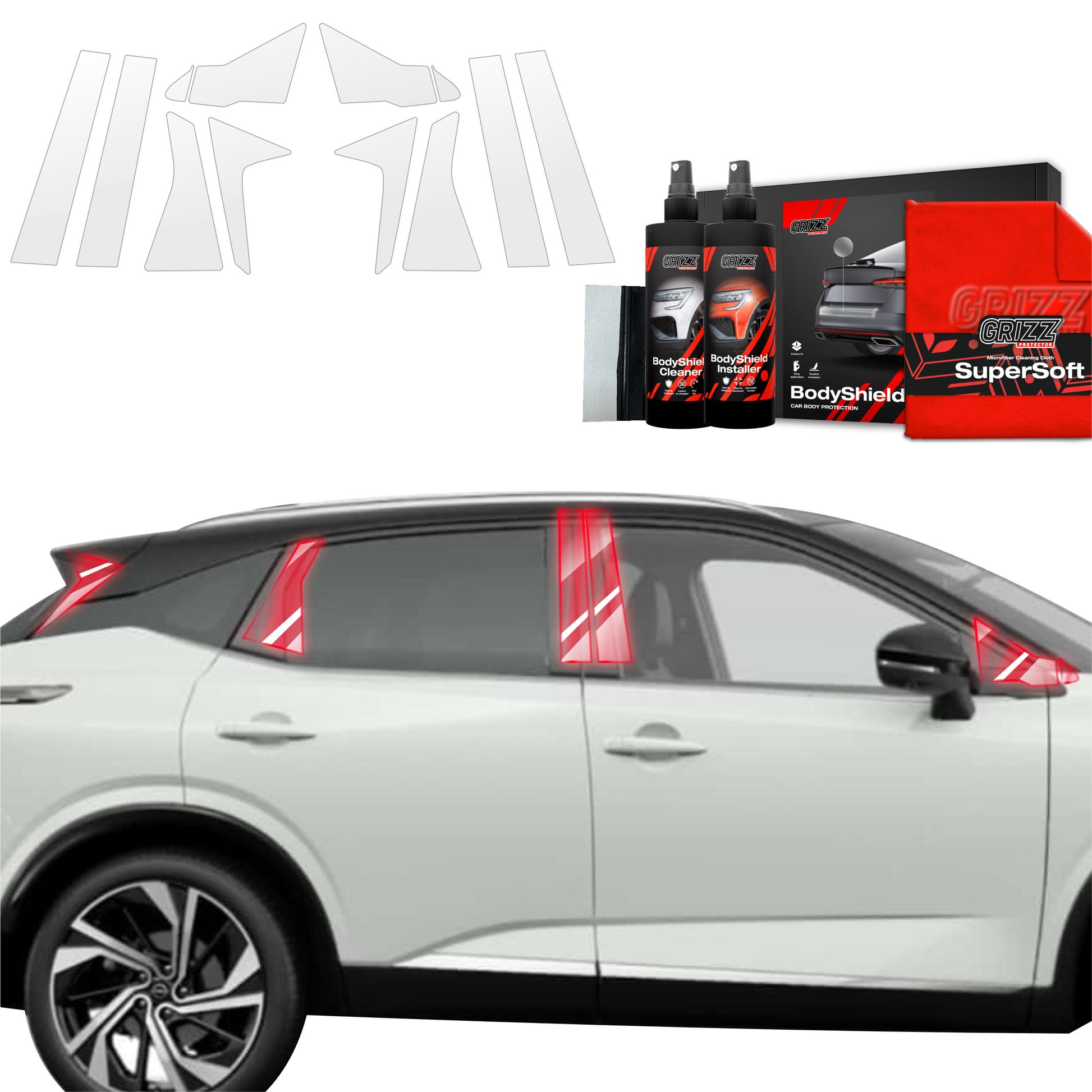 Protective film for exterior car parts – shields against scratches, chips, and scuffs