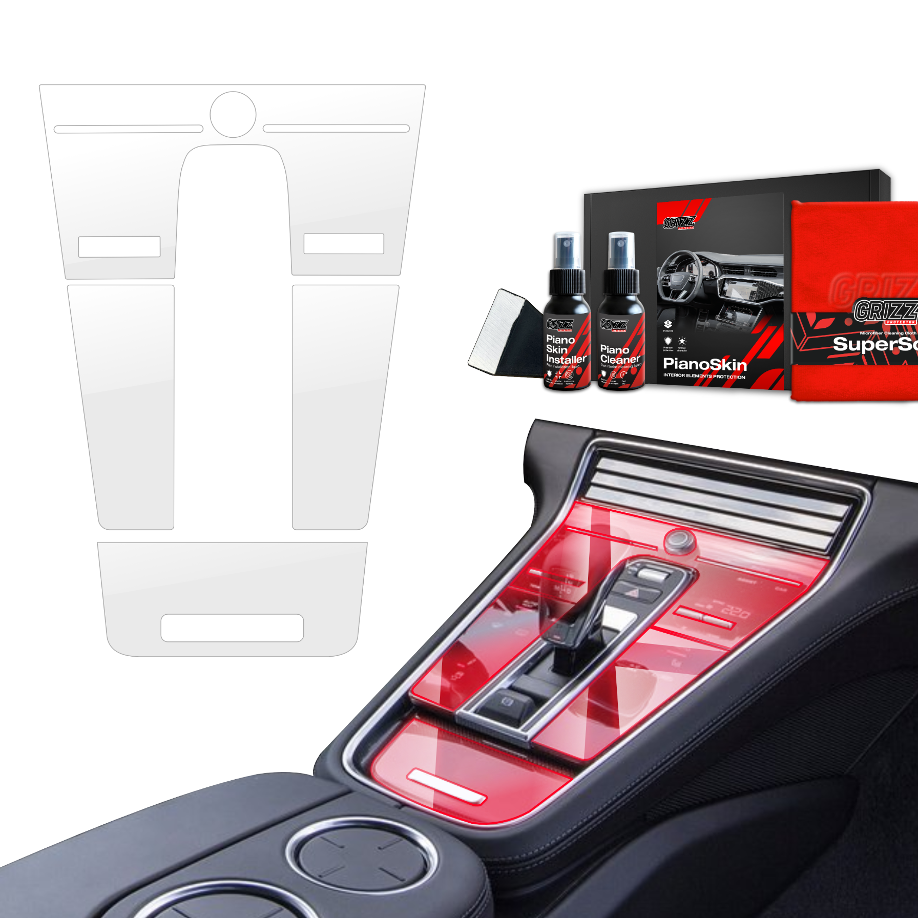 Scratch-resistant film for automotive interior elements