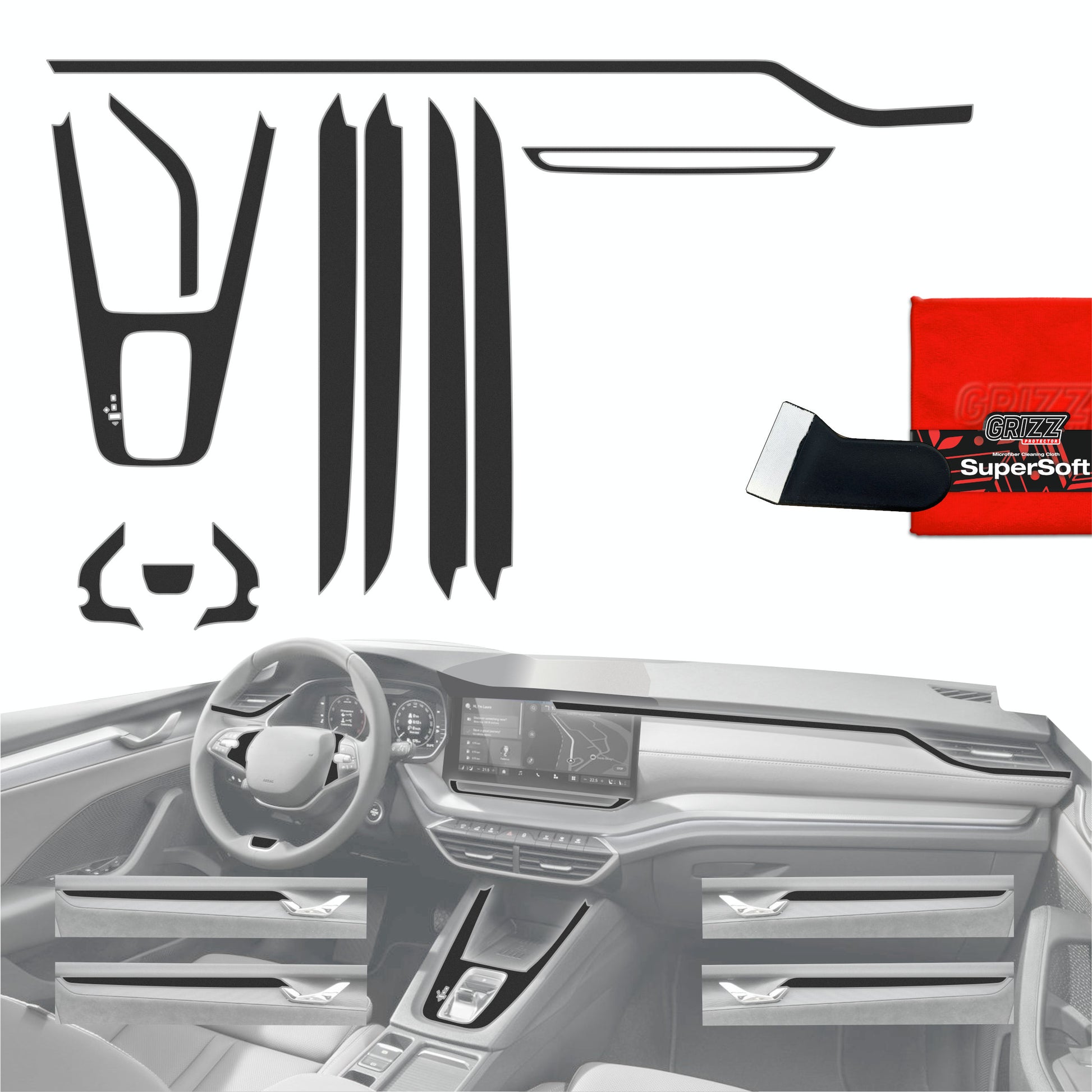 Scratch-resistant film for automotive interior elements