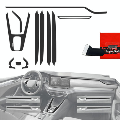 Scratch-resistant film for automotive interior elements