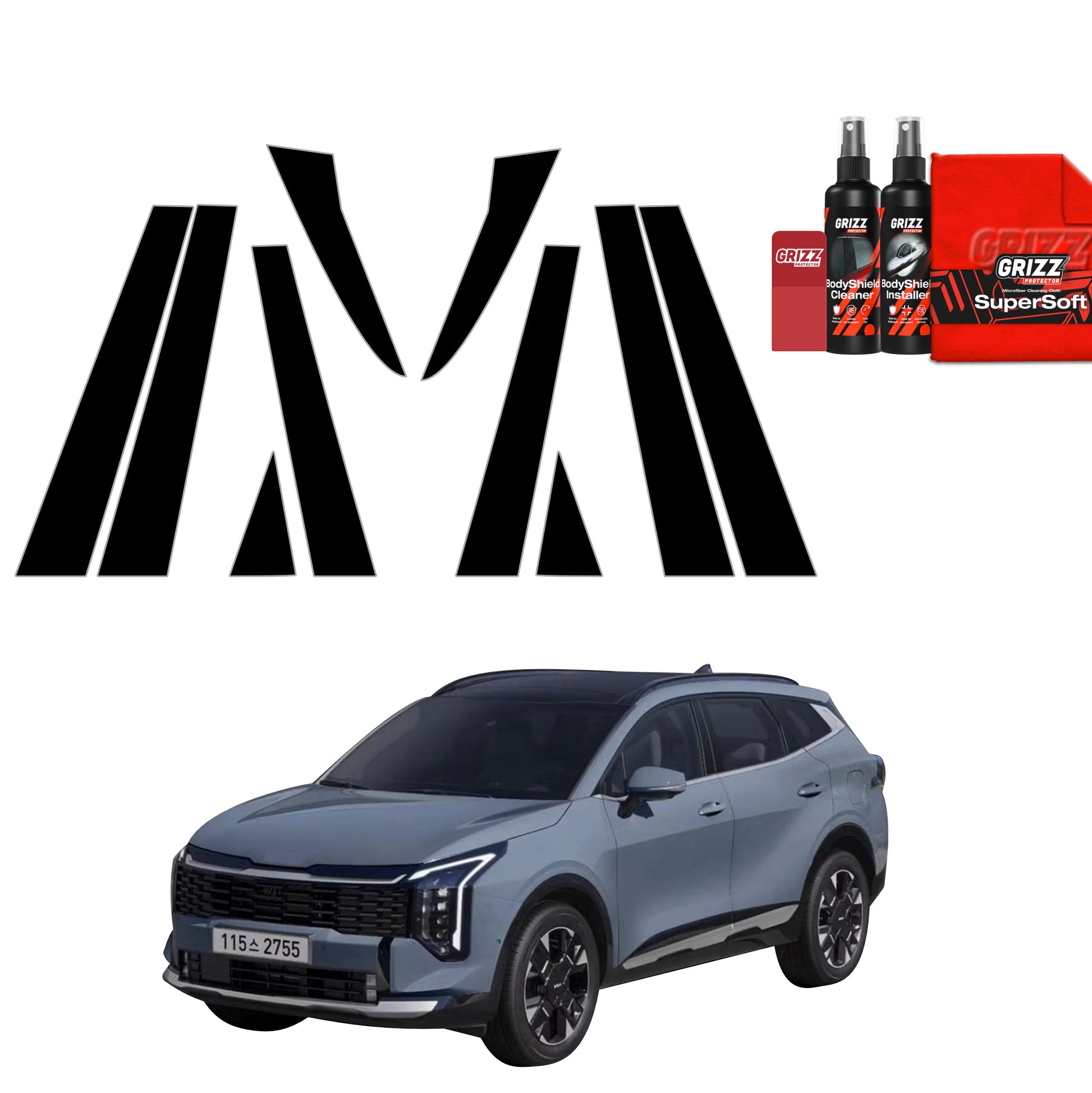 Protective film for exterior car parts – shields against scratches, chips, and scuffs