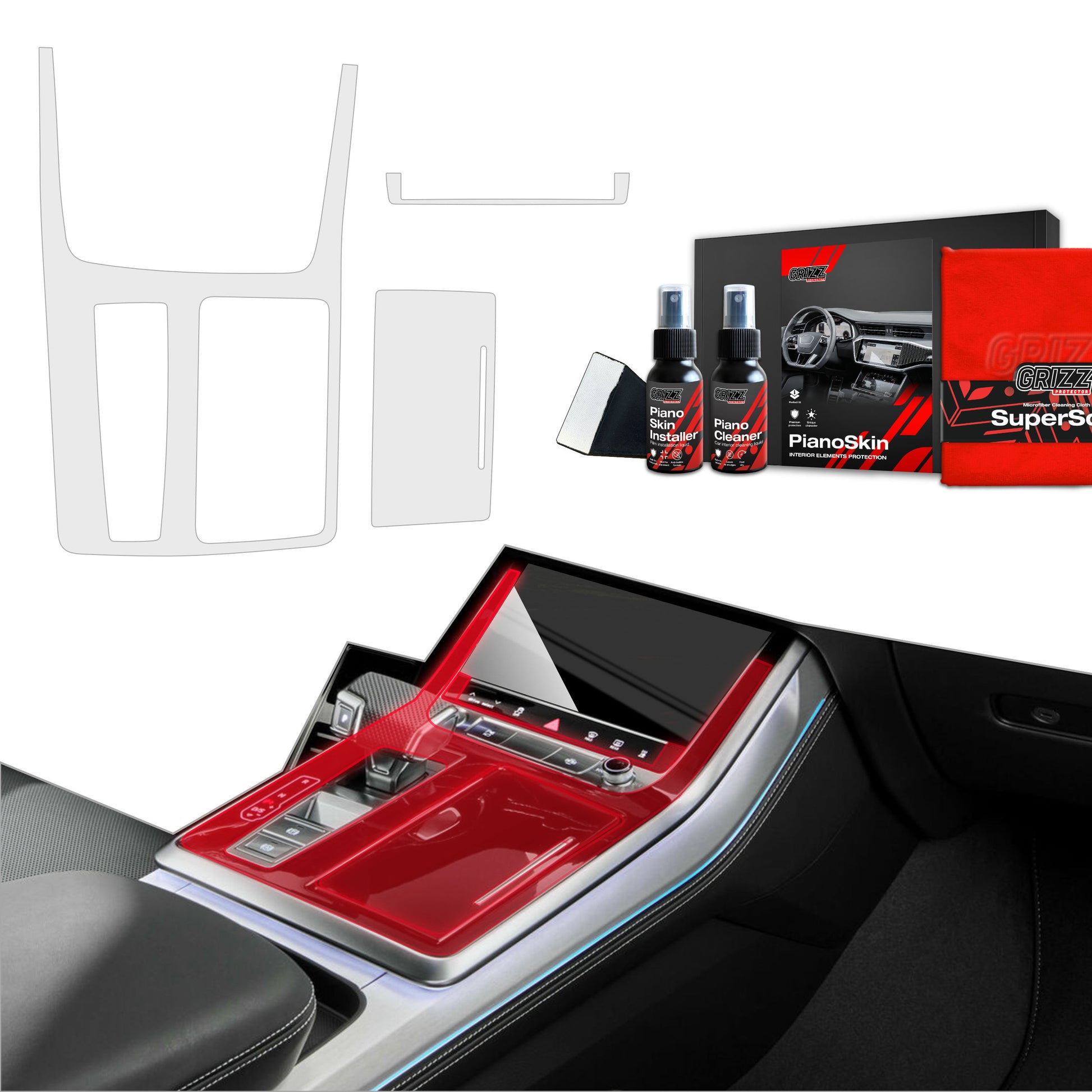 Scratch-resistant film for automotive interior elements