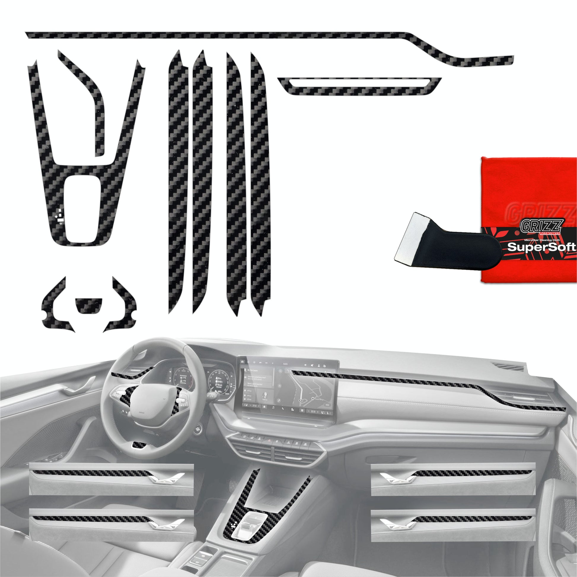 Scratch-resistant film for automotive interior elements