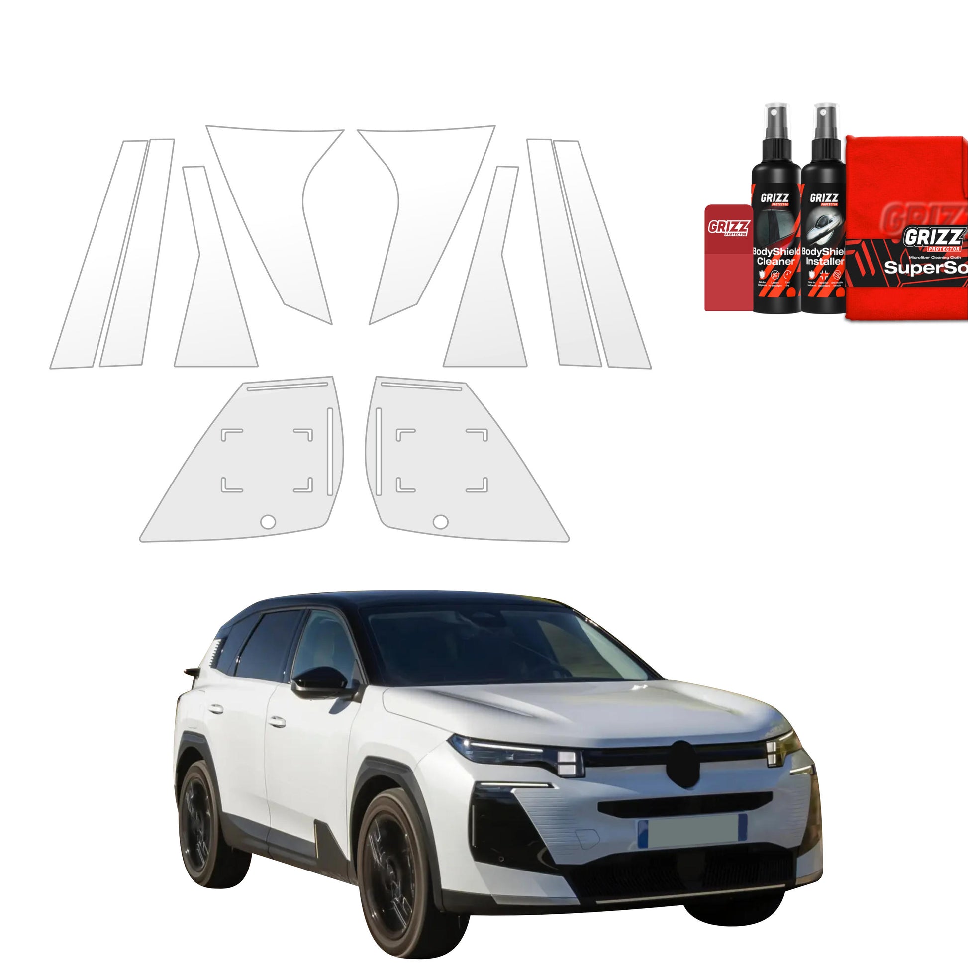 Protective film for exterior car parts – shields against scratches, chips, and scuffs