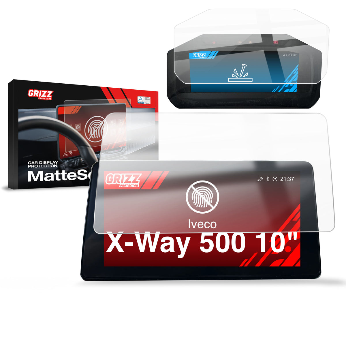 Anti-fingerprint screen protector for car touchscreen