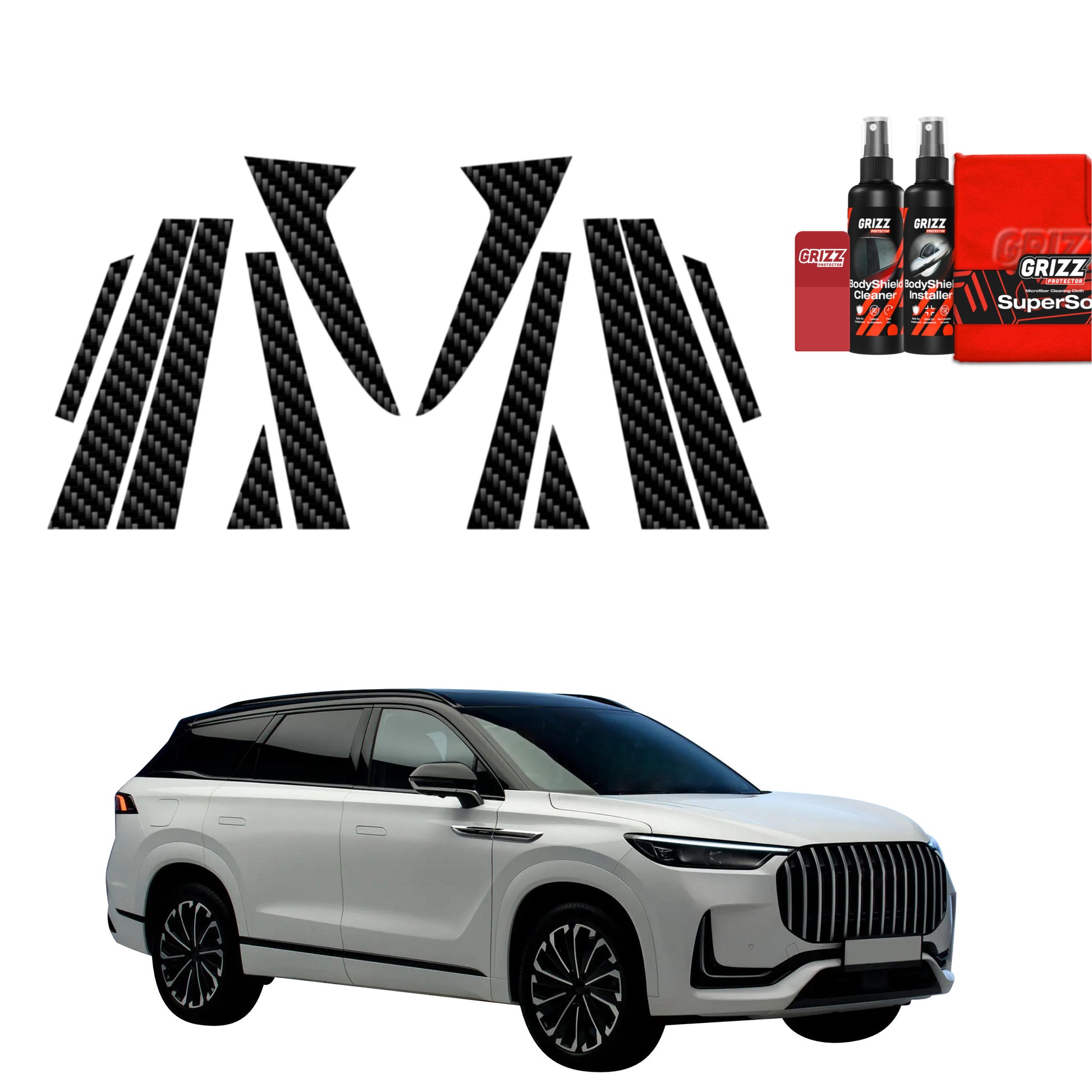 Protective film for exterior car parts – shields against scratches, chips, and scuffs