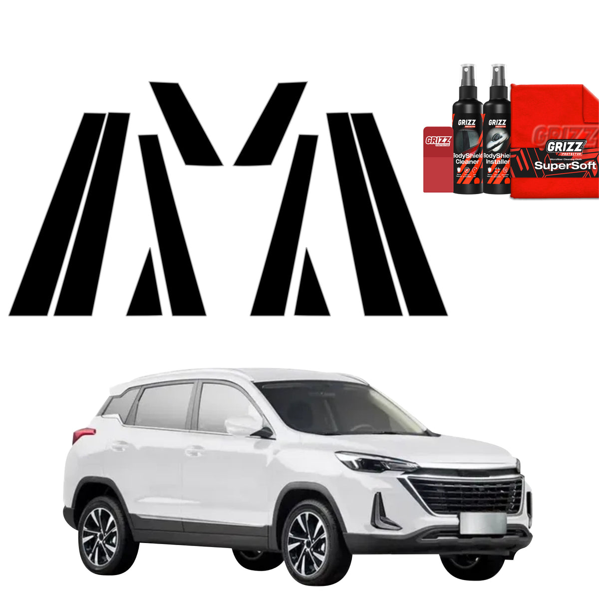 Protective film for exterior car parts – shields against scratches, chips, and scuffs