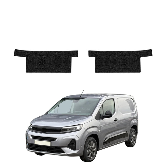 2in1 Schwarze technische Beschichtung für vordere Schweller ohne Aussparung - Opel Combo Cargo (2018-2026)