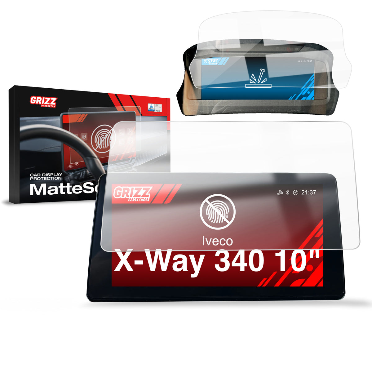 Anti-fingerprint screen protector for car touchscreen