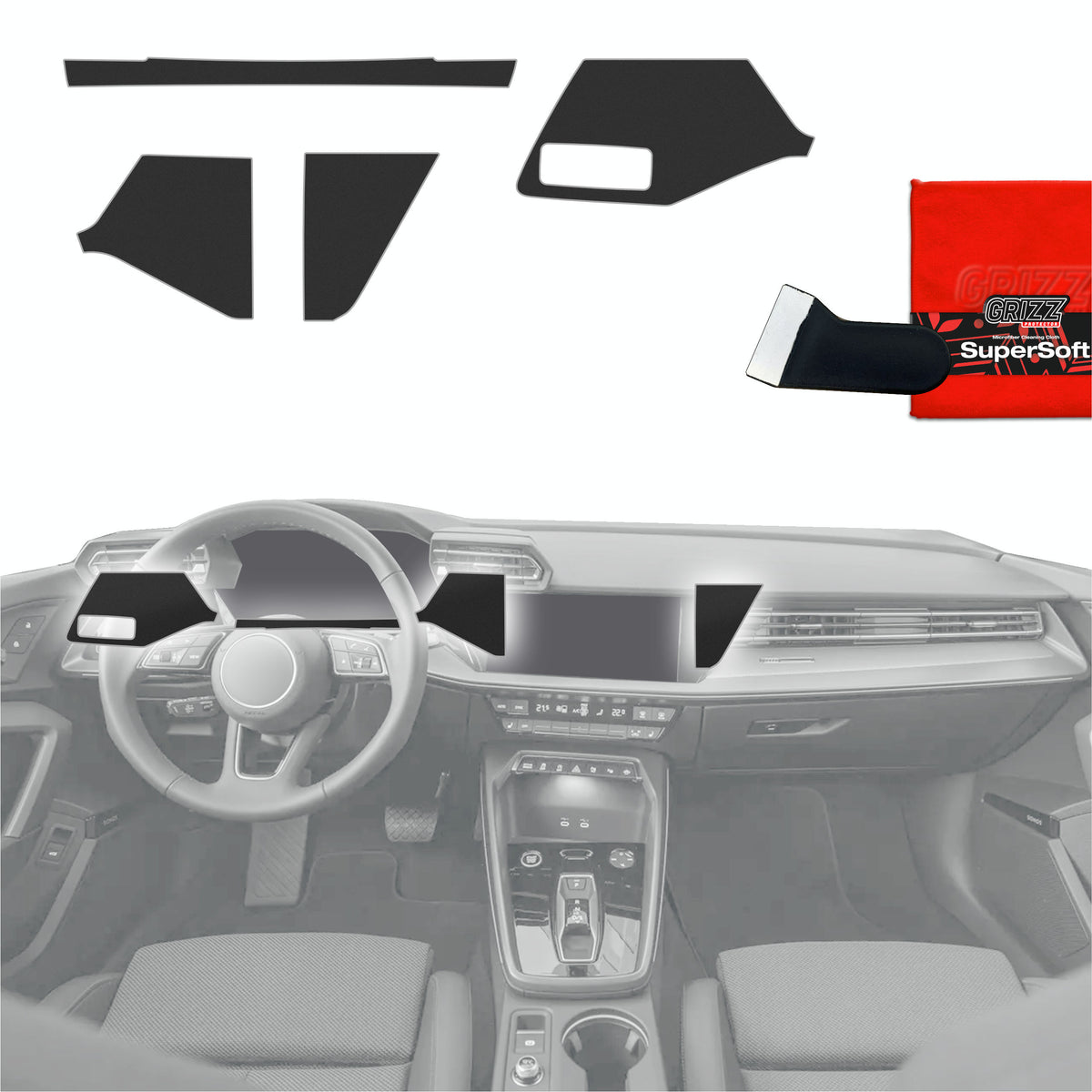 Scratch-resistant film for automotive interior elements