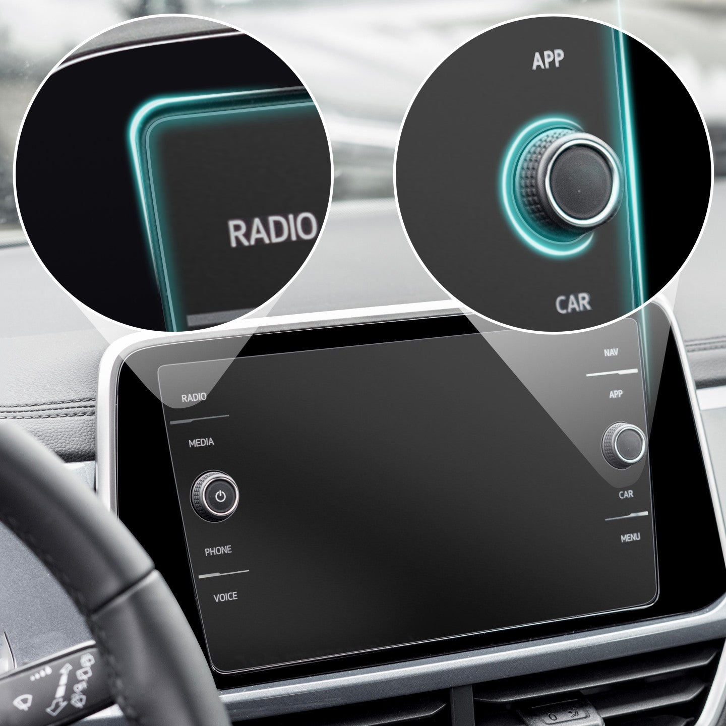 Dashboard display matt protector for vehicles – perfect fit