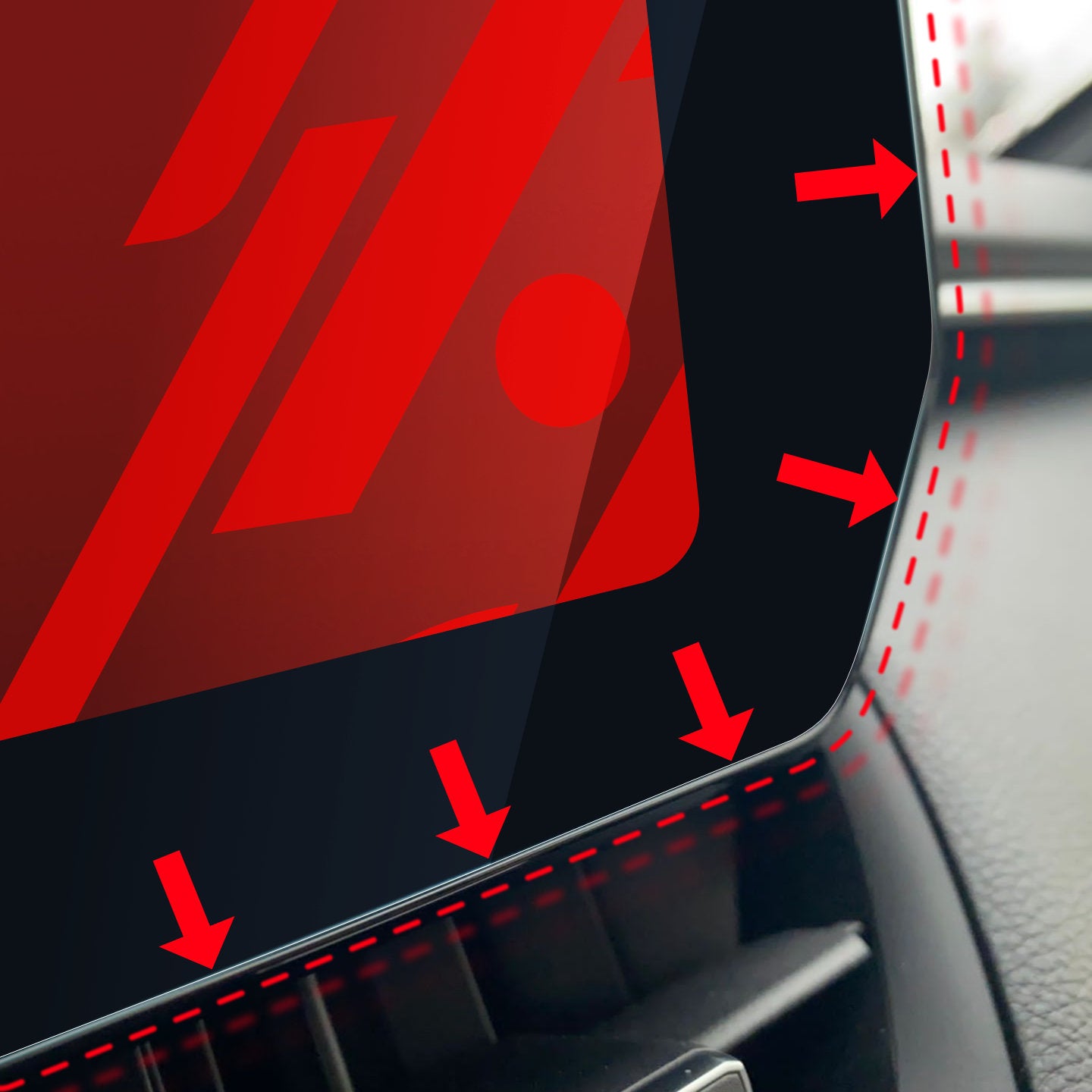 Dashboard display protector for vehicles – perfect fit