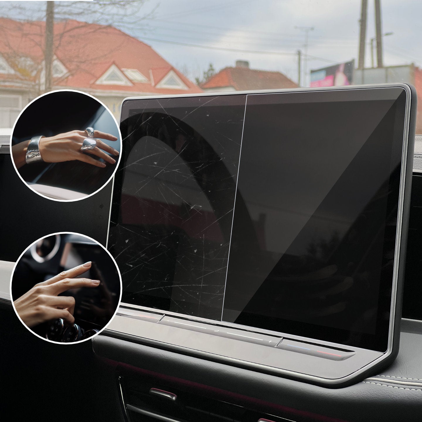 Protective film for car touchscreen display – anti-scratch and transparent